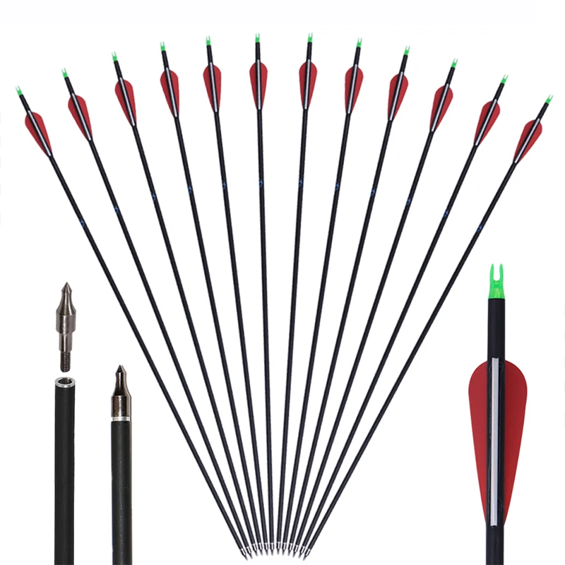 Wholesale Archery Bow Carbon Arrows Customized Service Carbon Fiber ...