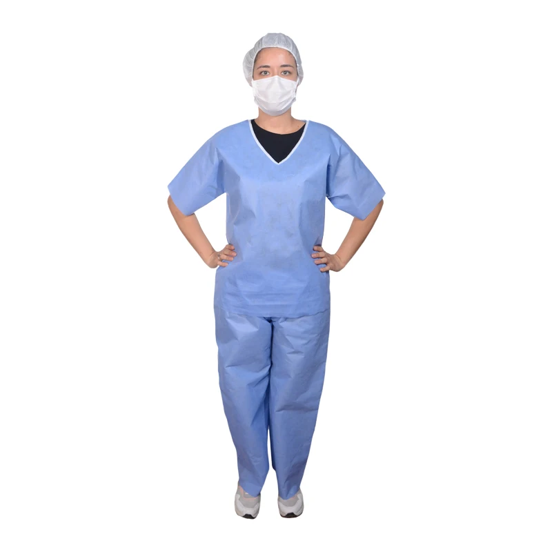 Disposable Patient Gown Long Sleeve Hospital Uniform Doctor Uniform