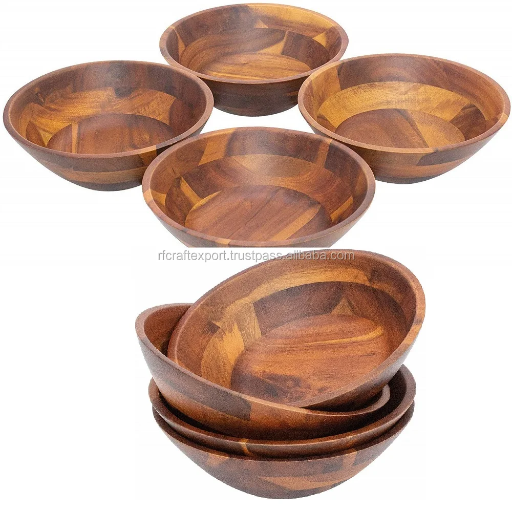 2020 New Acacia Wooden Bowl Beautifully Shaped Large Salad Bowl Acacia Wood Bowl Buy Wooden