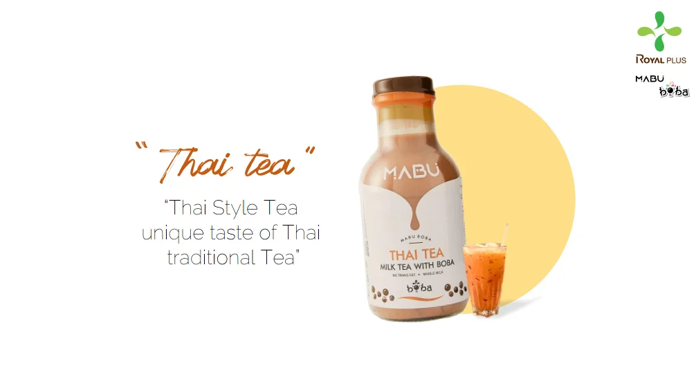 Mabu Milk Tea Drink With Boba With Thai Tea Flavor - Buy Milk Tea Drink ...