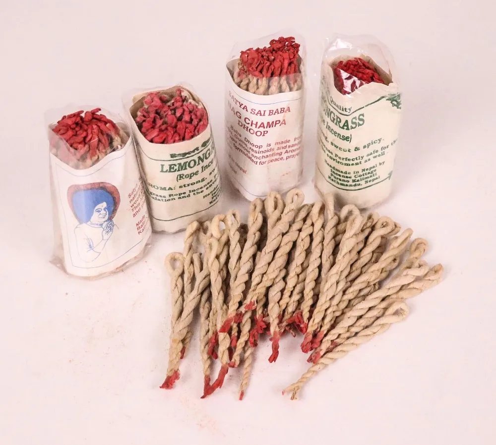 Natural 100 Organic Tashi Rope Incense Handmade In Nepal Meditation