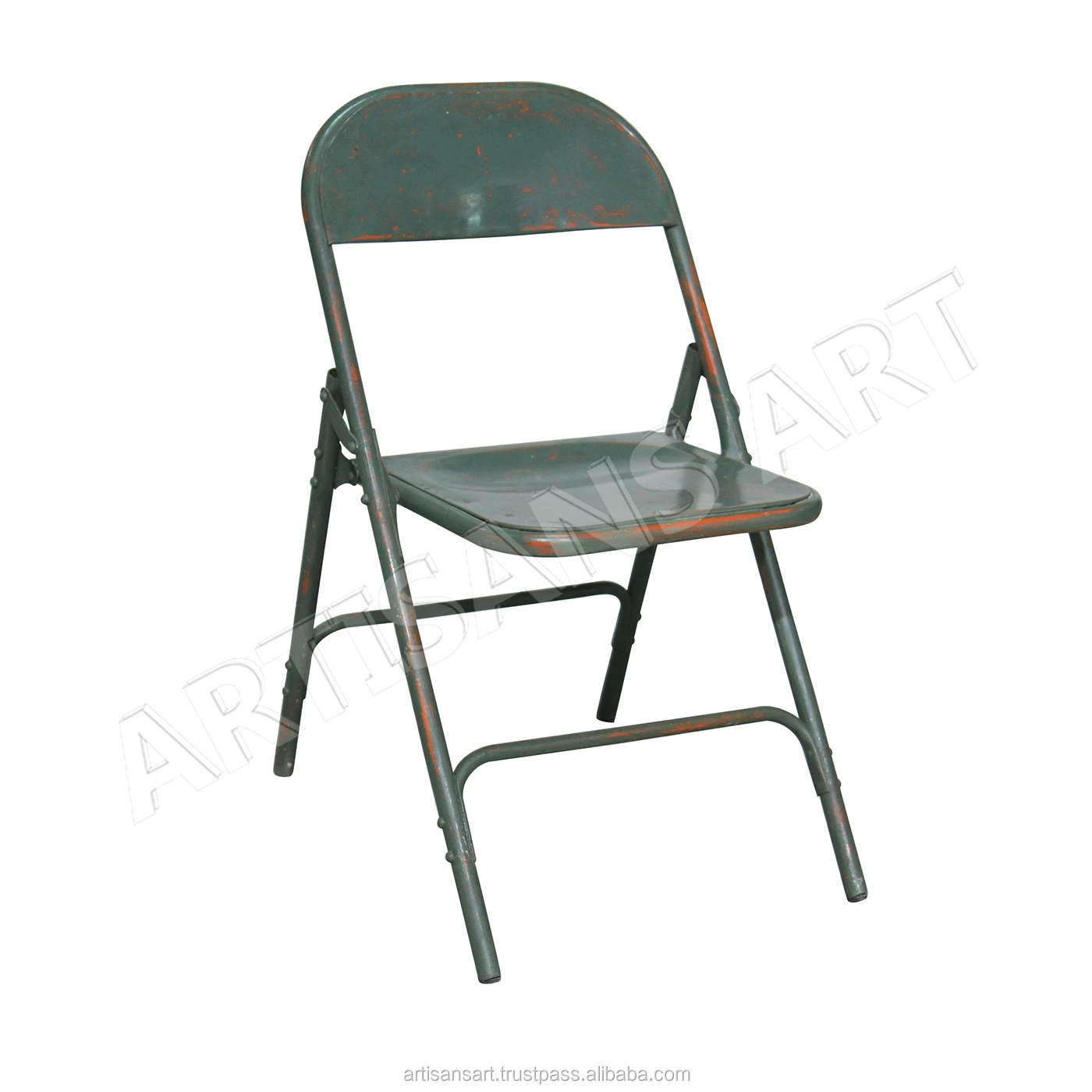 Metal Folding Chairs Rustic Industrial Metal Wood Folding 
