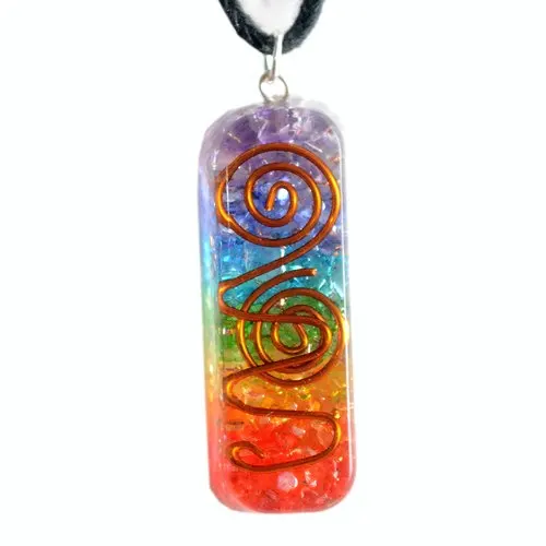 Latest Orgone Pendants : Chakra Layered 