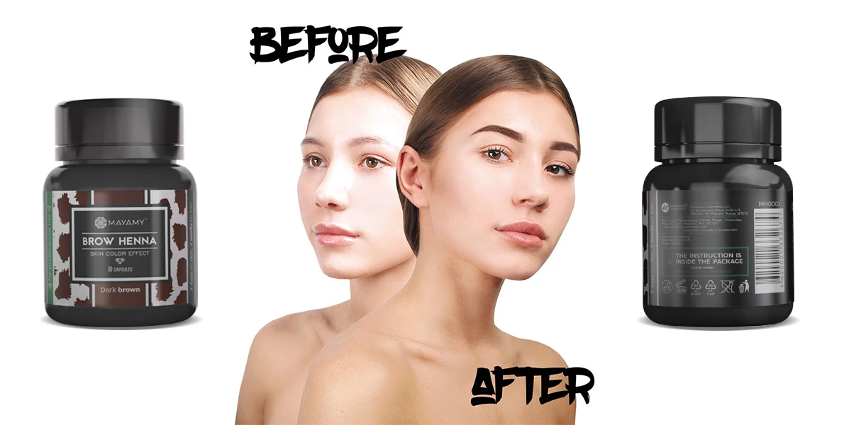 Wholesale Brow Professional Eyebrow Henna Tint Complete Set For