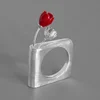 Janice Jewelry unique handmade ring sterling silver book with flower ring inspiration for a blossoming book Original design