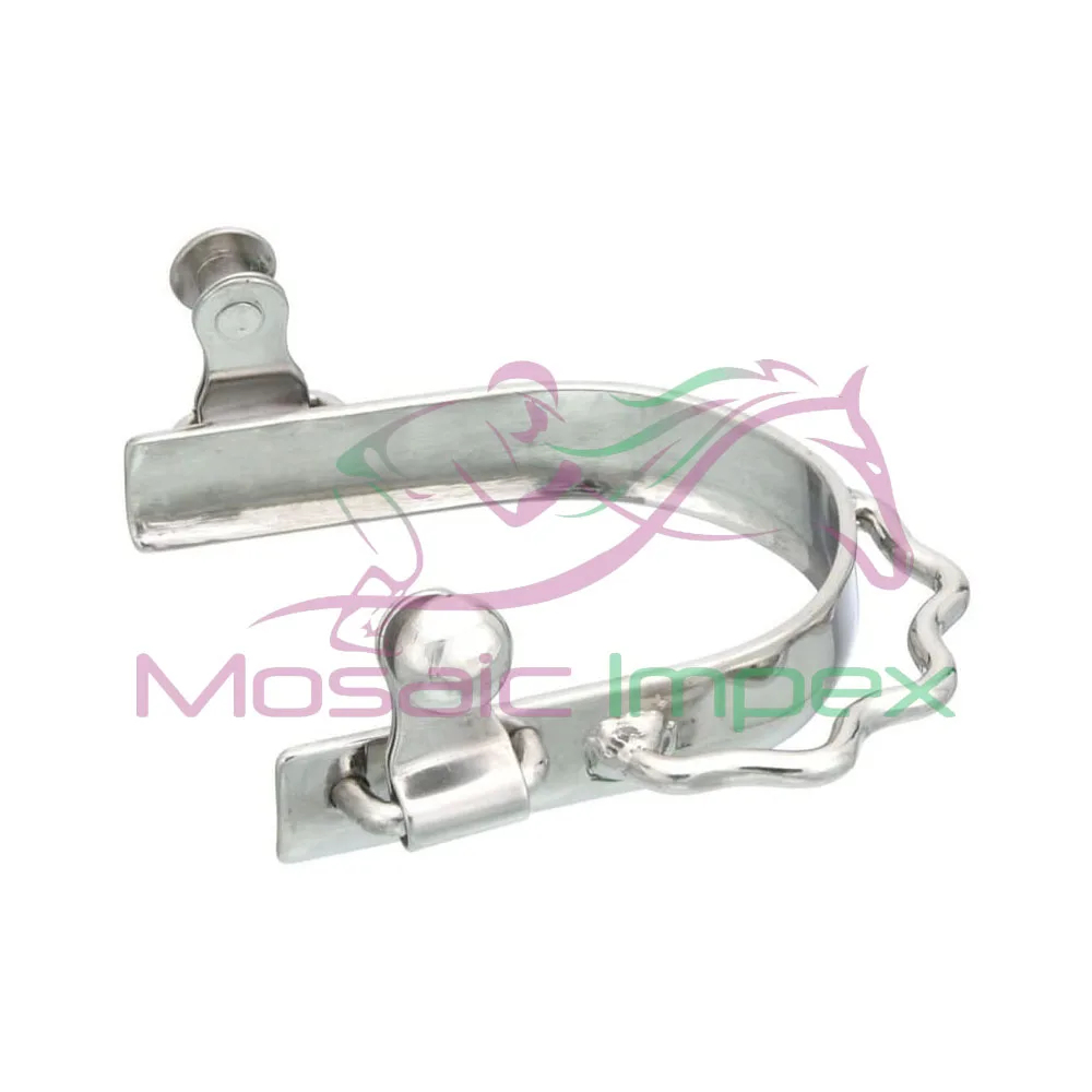 Classic Western Horse Spur With Engraved Design Stainless Steel Horse