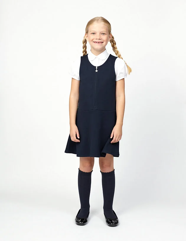 Gray Pinafore Kindergarten School Uniform Designs Types Of School ...