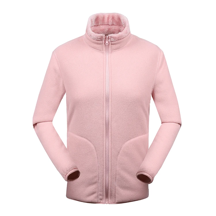 Double Faces Warm Reversible Wear Women Winter Fleece Jackets Buy