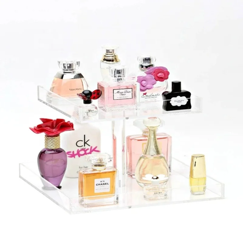 2 Tier Lucite Acrylic Perfume Organizer Plexiglass Perfume Trays Buy Acrylic Perfume Organizer