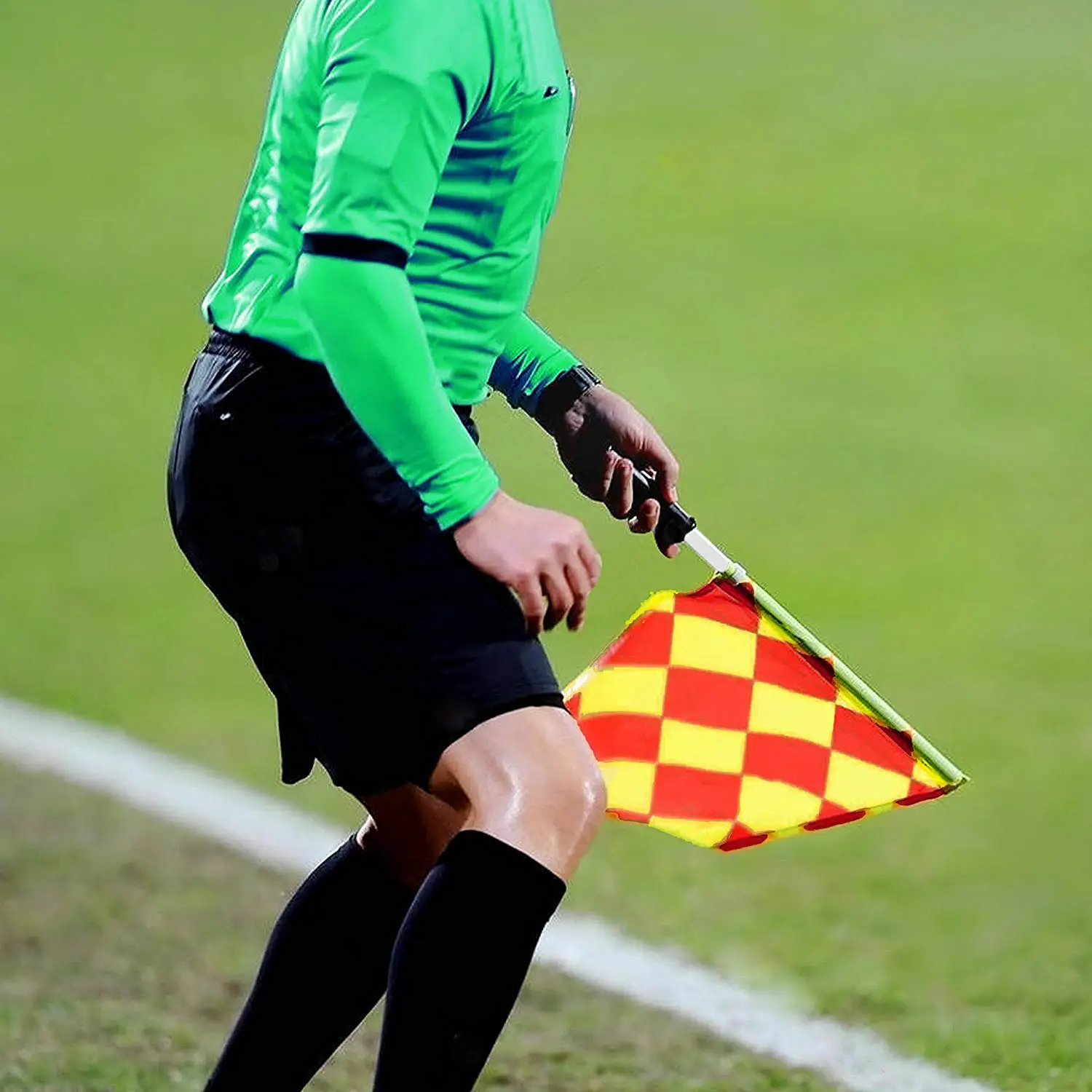 Bendera Wasit Linesman Kualitas Tinggi Bendera Pojok Sepak Bola Untuk ...