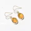 beautiful 925 sterling silver handmade earring studded in natural Ethiopian fire opal for women