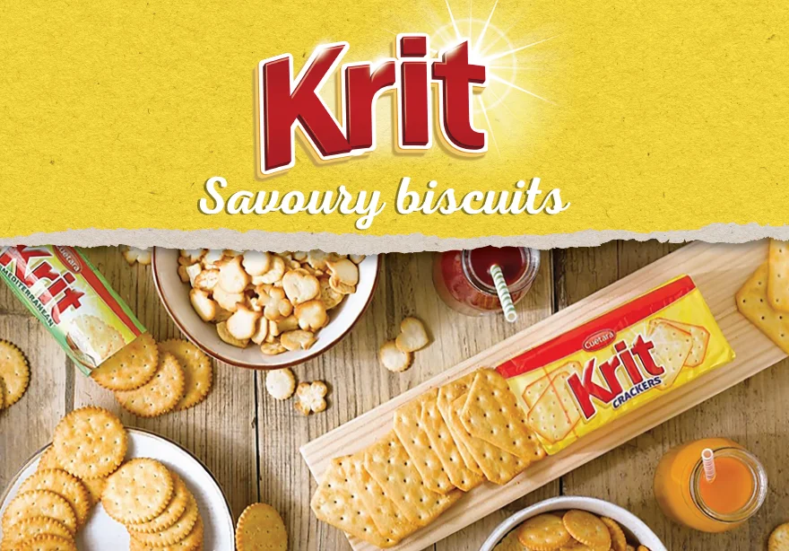 Krit Cracker Soda Crackers,Perfect For Spreads,100 G.cuetara,A Leading