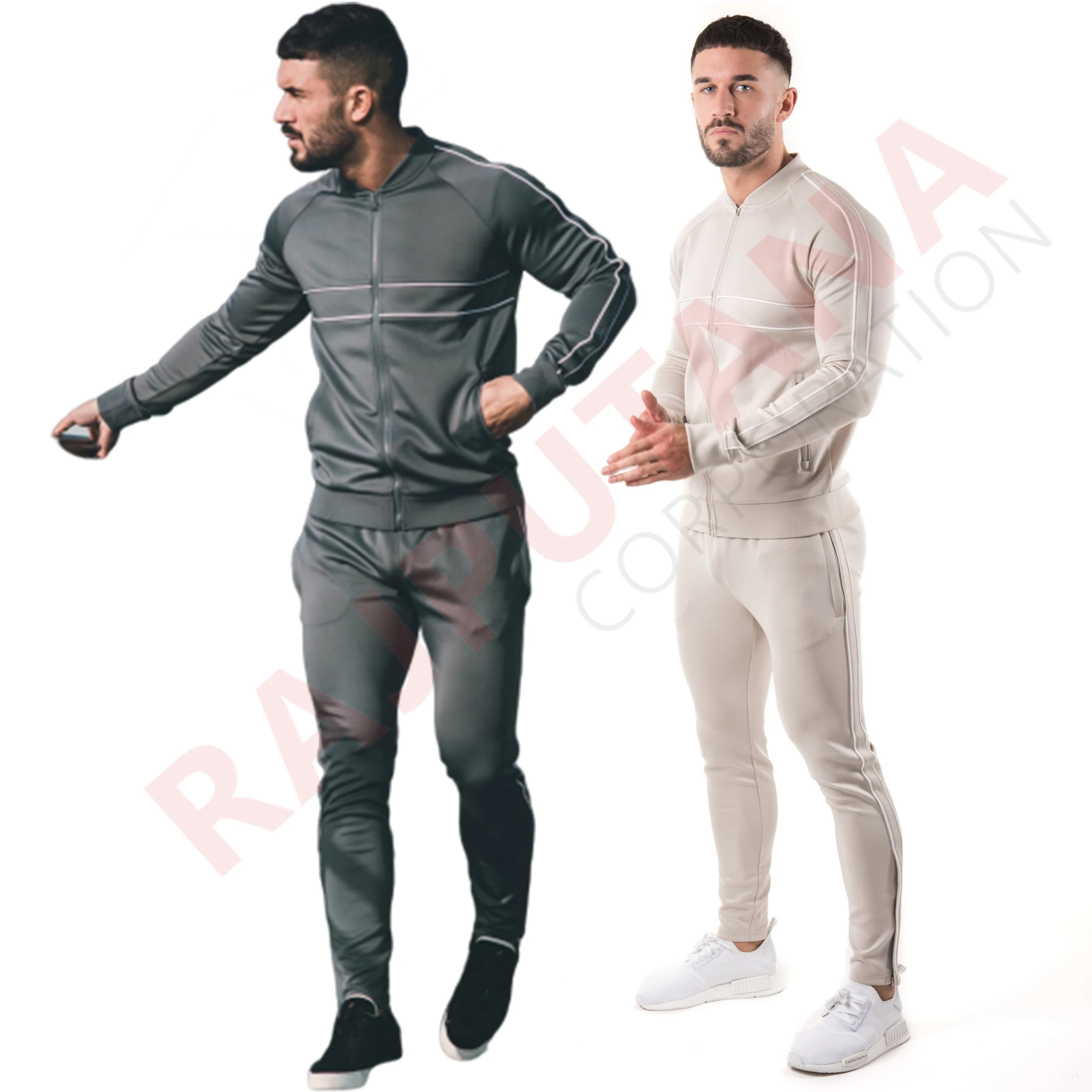 muscle fit tracksuit