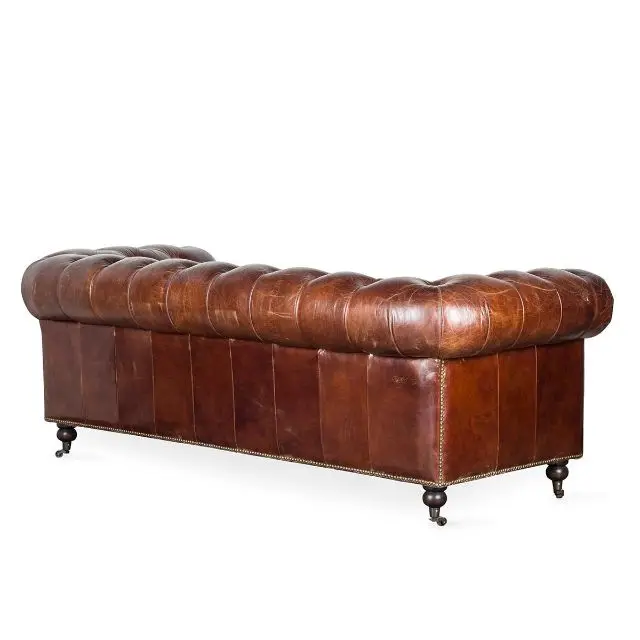 High Quality Chesterfield Vintage Italian Top Grain Genuine Leather ...