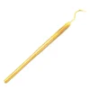 Dental Explorer Shepherd Hook Probe No.23 Full Gold Stainless Steel Probes Instrument