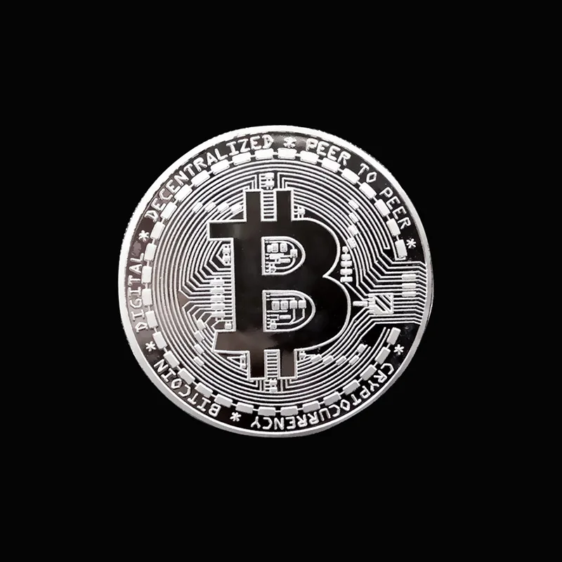 硬币 btc 案例古董仿制纪念 bitcoints 硬币金属镀金纪念品礼品艺术