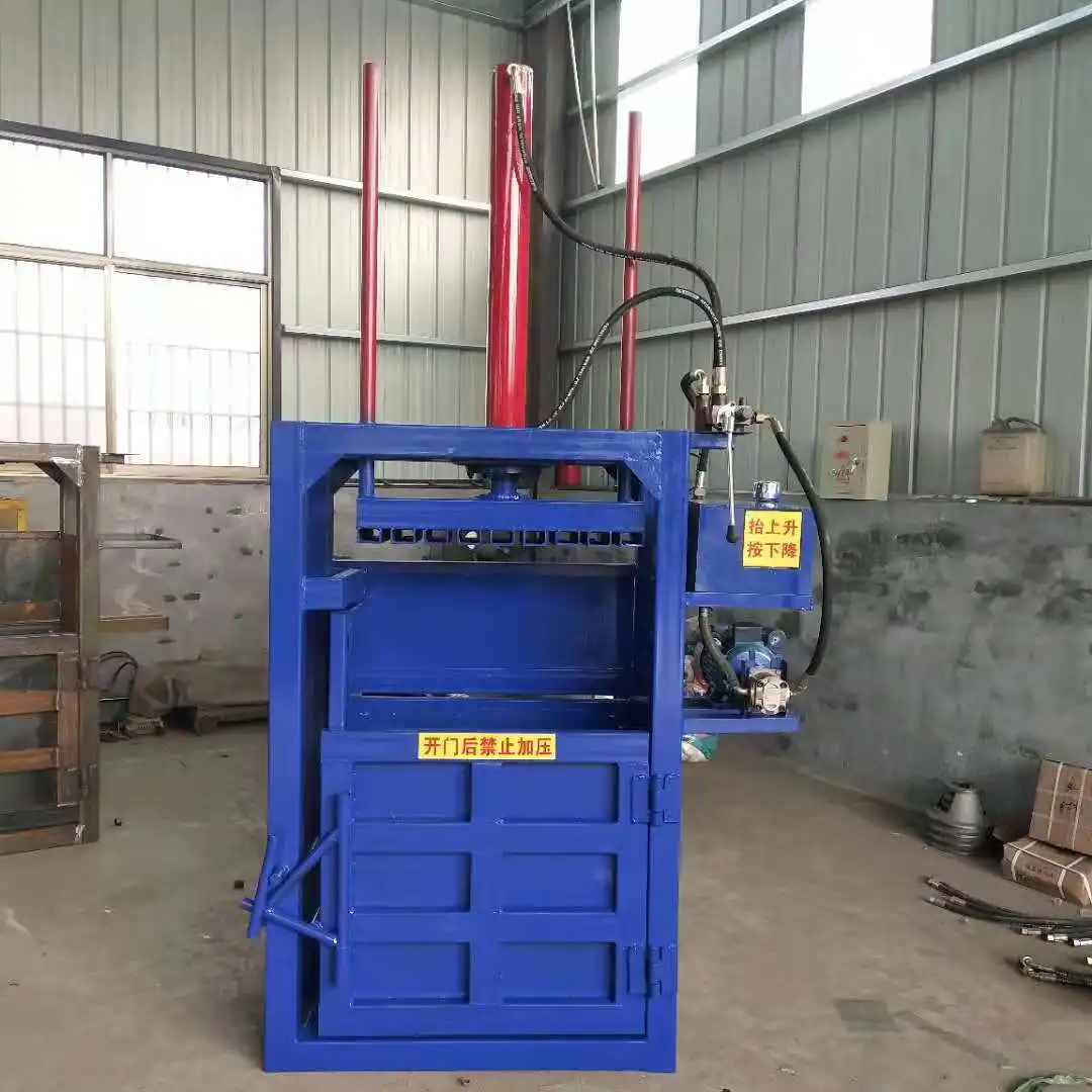 Waste Paper Compressor Machine Cardboard Baling Press Machine Used Clothes And Textile Compress