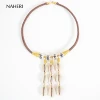 African tribal pendant necklace cowrie shell and bone jewelry African fashion jewellery necklace hot sale gift for her