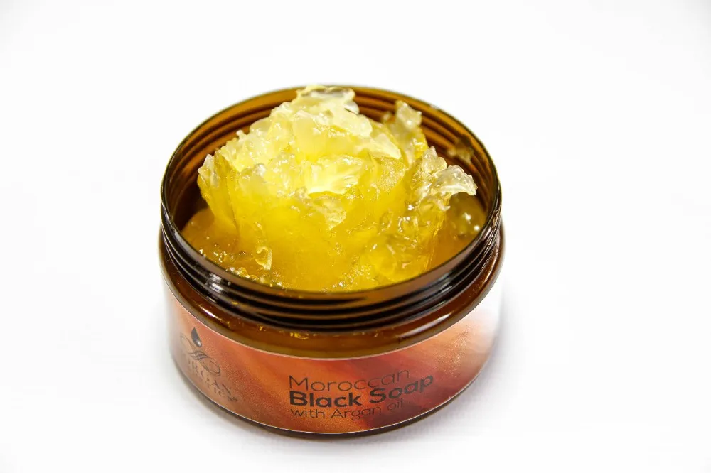 body care skin exfoliate - moroccan black soap with argan