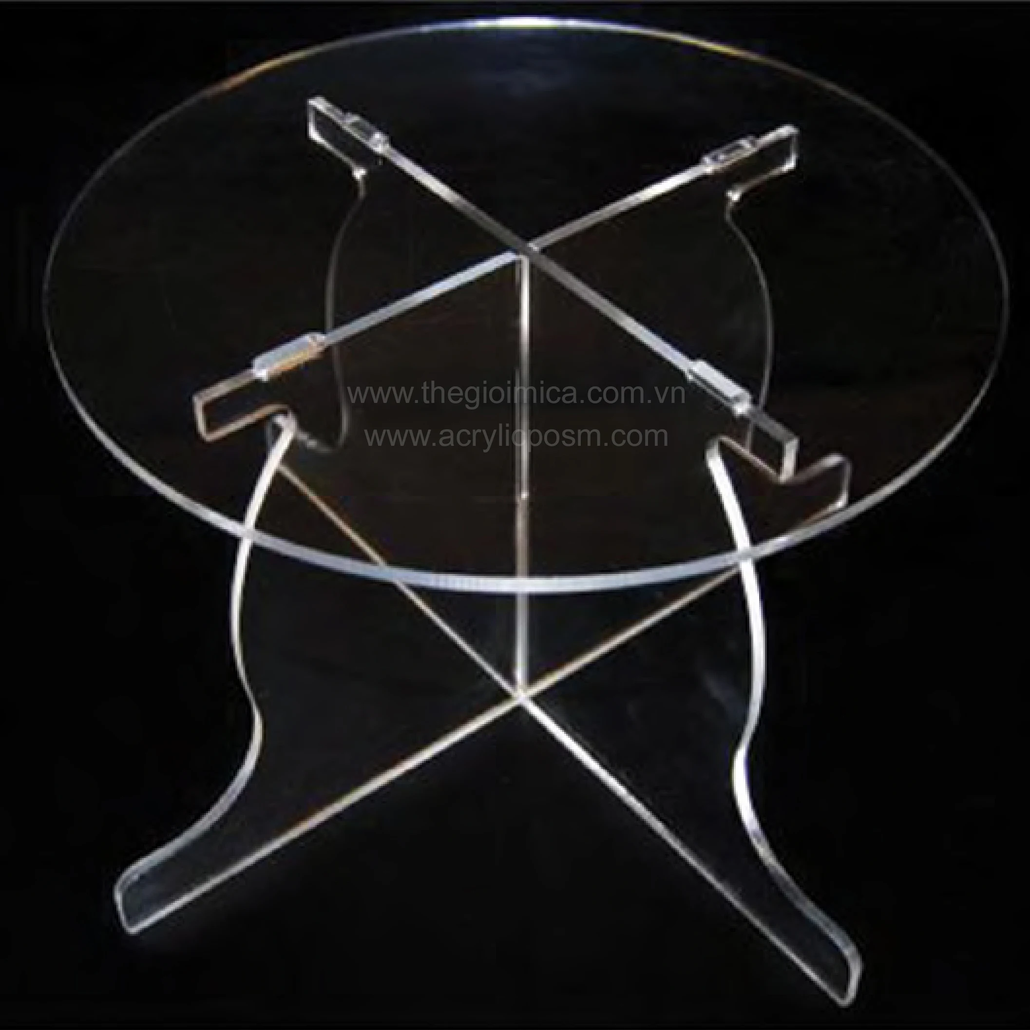 Factory Modern Clear Acrylic Coffee Table Household Iridescent Coffee