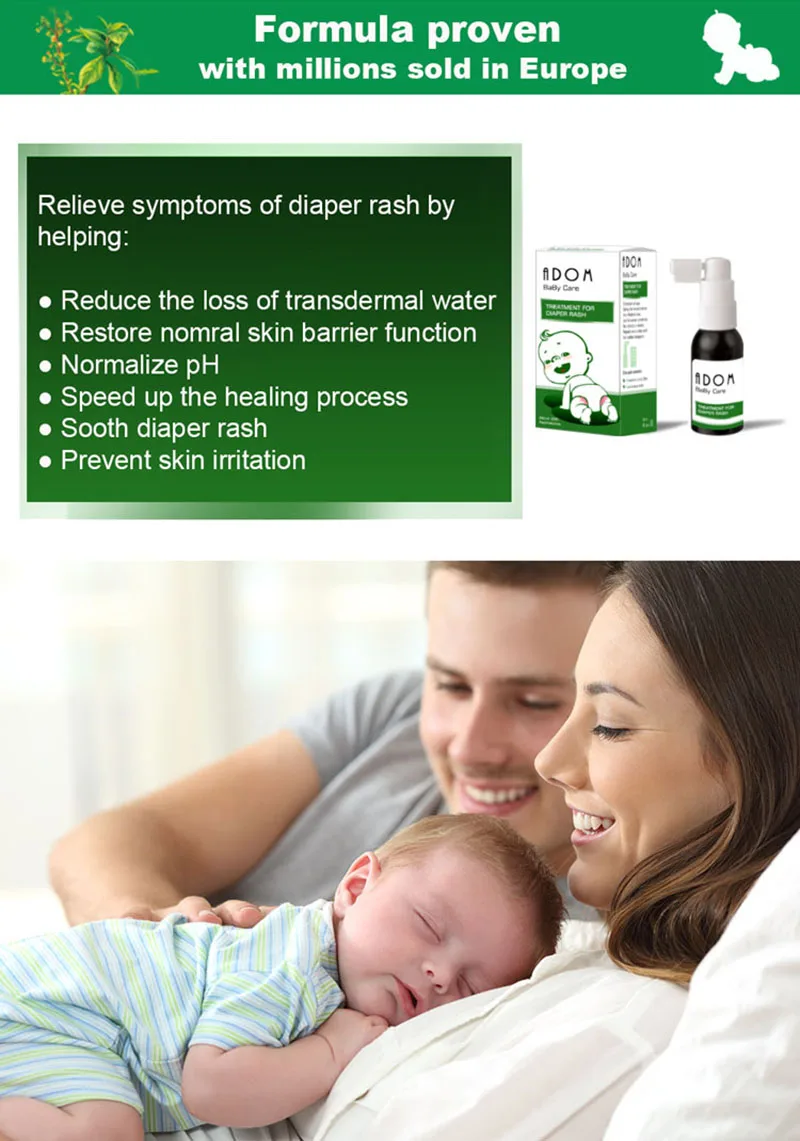 Baby Diaper Rash Treatment Serum Spray