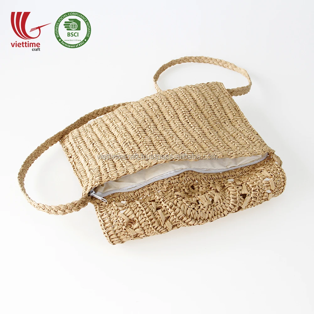 woven paper purse