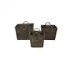 Unique Design Eco friendly Handmade Woven Wicker Rectangle Black Color Water Hyacinth Storage Basket