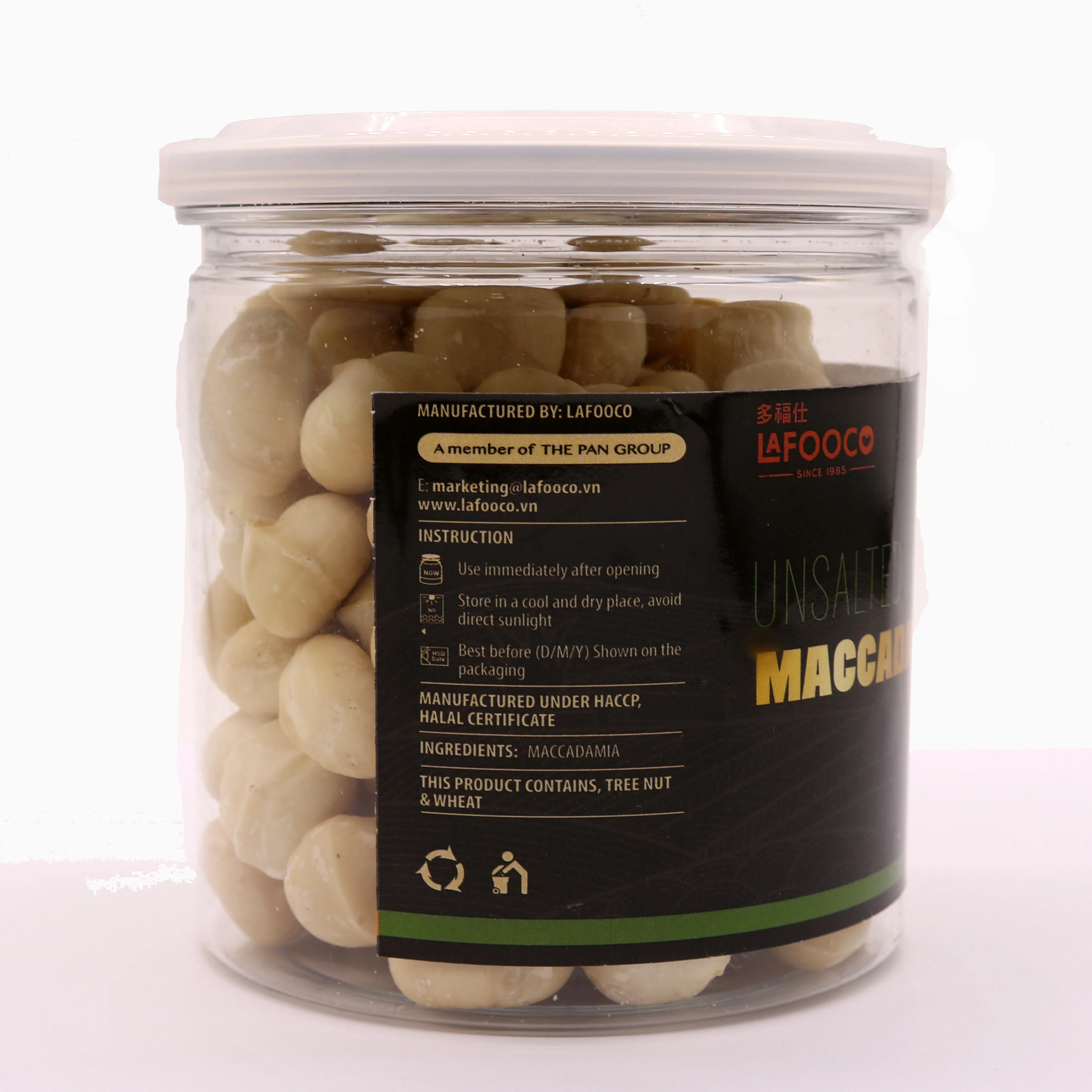 Unsalted Maccadamia Nuts 200g Style Packaging Raw Origin Natural