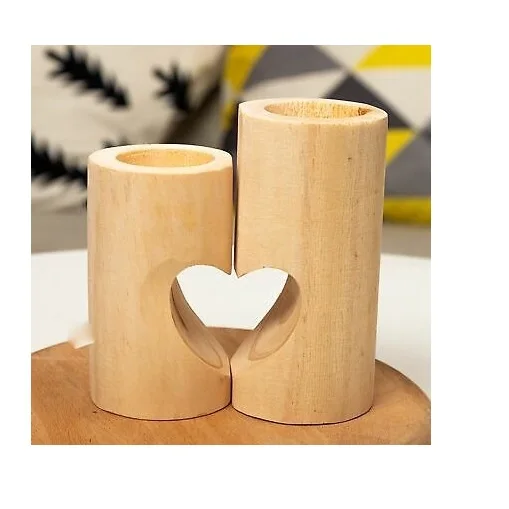 Wood Candle Holder Cheap Price Brown Stemmed Candle Stand And Selling