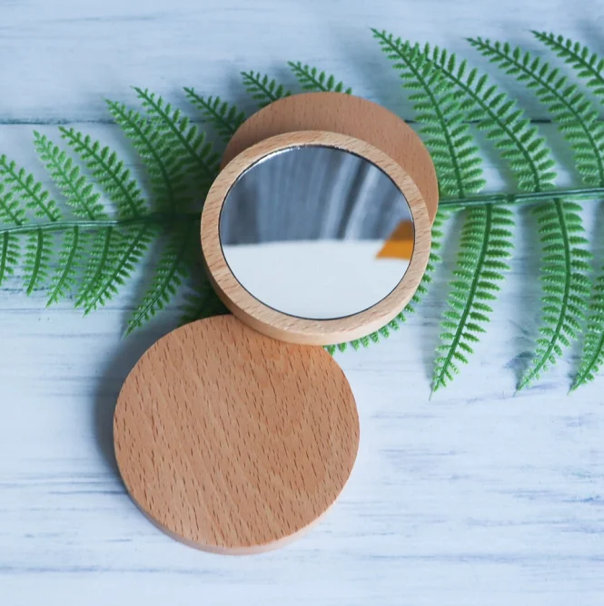 bamboo pocket mirror