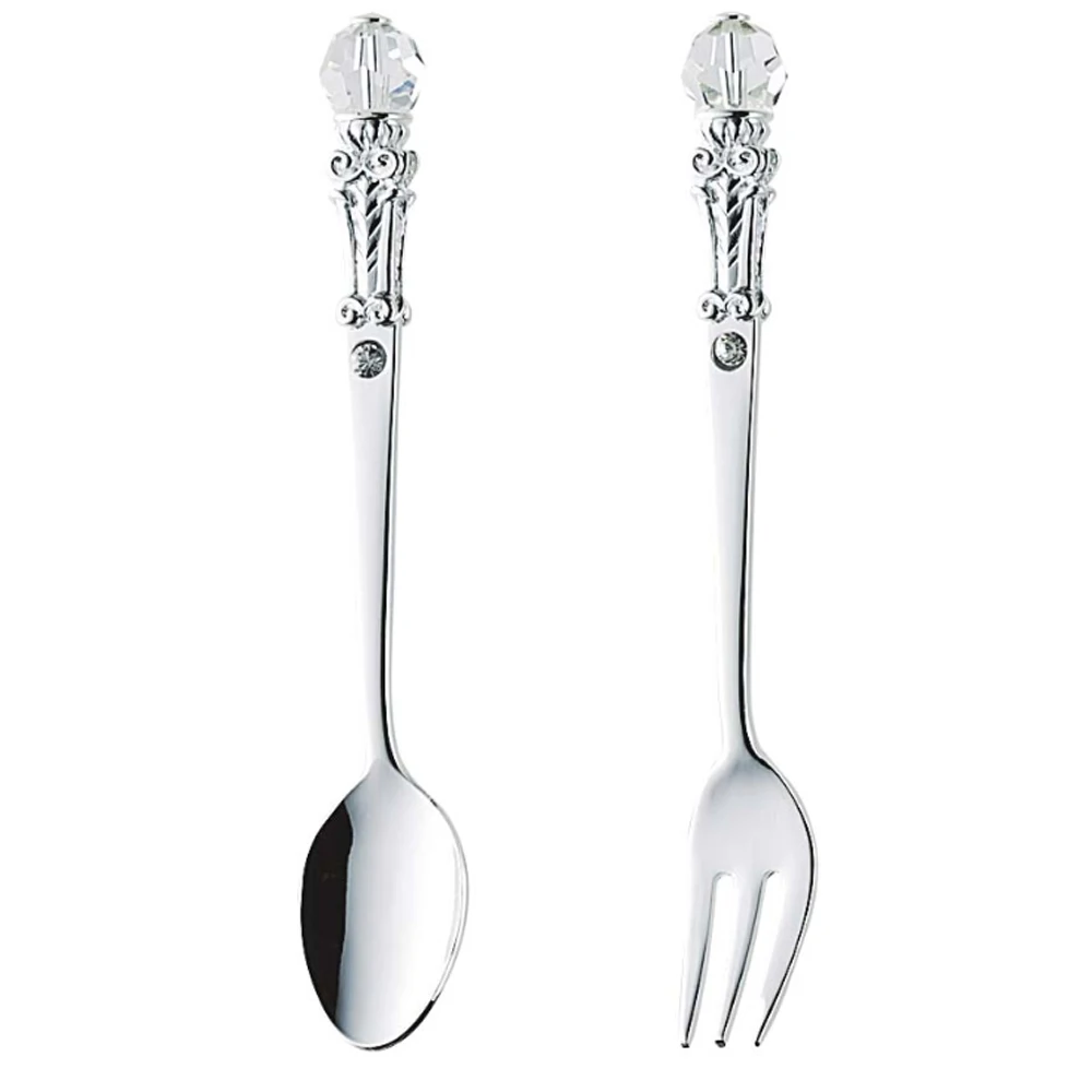 gold and silver flatware set