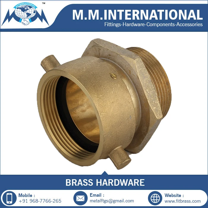 Brass Swivel Adaptor Tube Connect Polished Socket Water Forged Brass ...