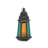 Colorful Solid Glass Moroccan Candle Lantern