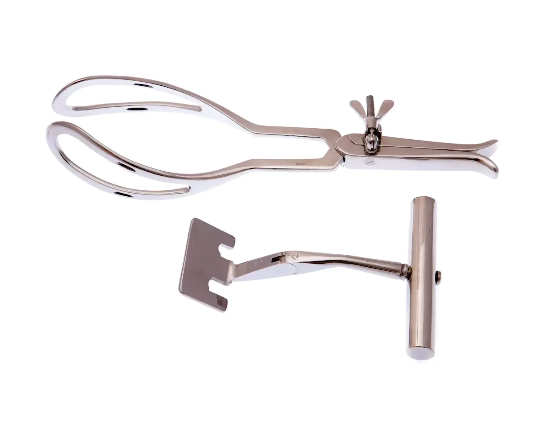 Gynecology Instruments Barton Forceps And Traction Handle Haig Ferguson