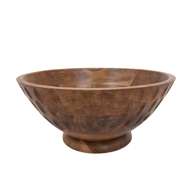 Wholesale Bulk Latest Design Modern High Quality Wooden Round Bowl For