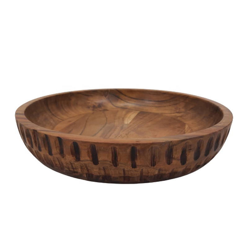 Wholesale Bulk Latest Design Modern High Quality Wooden Round Bowl For