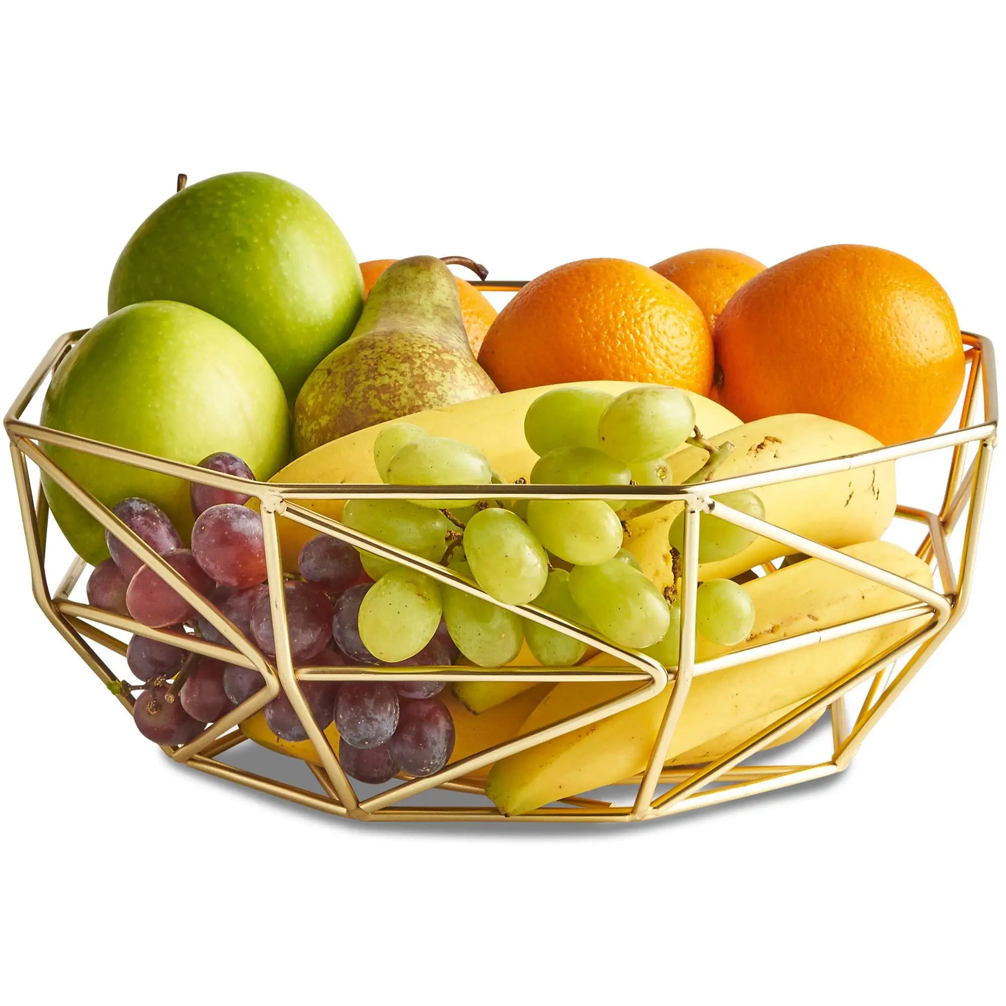 Top Quality Unique Style Fruit Basket Black Powder Coated Iron Wire