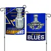 St. Louis Blues 2019 Stanley Cup Champions Garden Flag 2 Sided 12.5 x 18 Inch