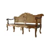 Classic Mahogany Wooden Sofa Bed French Style