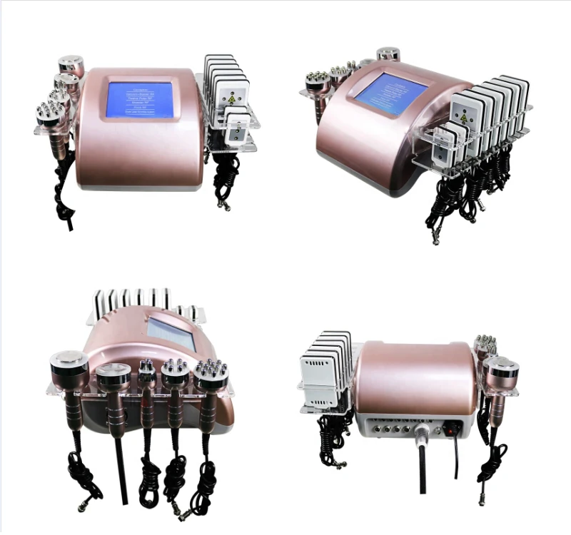 Newest 6 In 1 RF Cavitation Laser Lipolaser Body Slimming Weight Loss Machine