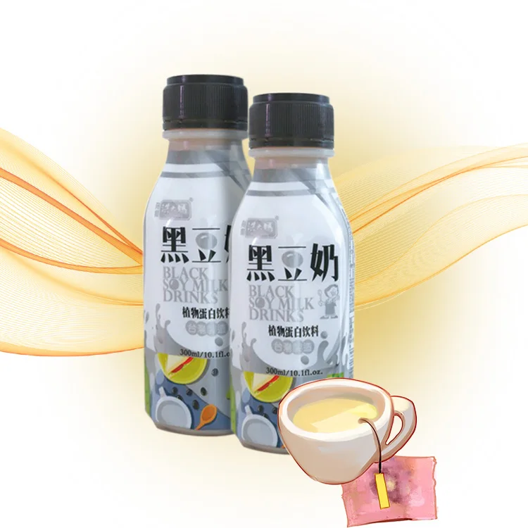 
Taiwan 300ml PP bottle healthy non-gmo black soybean milk 