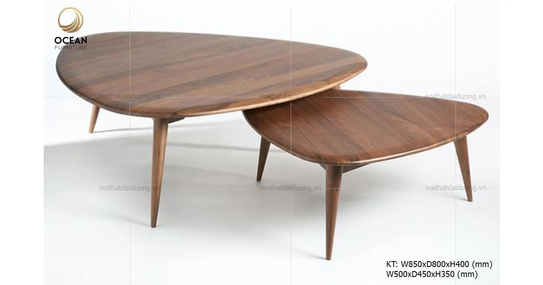 Walnut Wood Tea Table Set TT025, Customized Tea Tables Wholesale Furniture Design Living Room