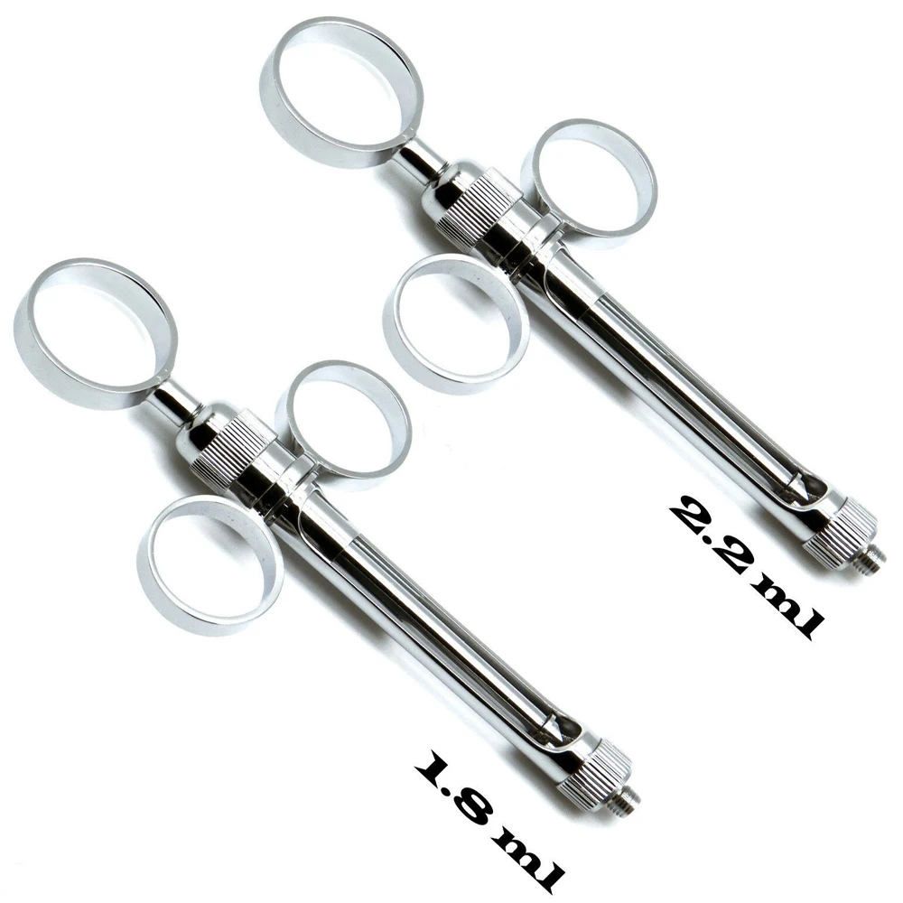 5pk 1.8ml Stainless Steel Dental Aspirating Syringes - Professional Dental Surgical Tools