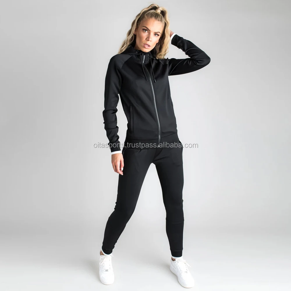 Wholesale Latest Design Custom Fashion Sport Women Tracksuit No Name Spandex Track Suits With