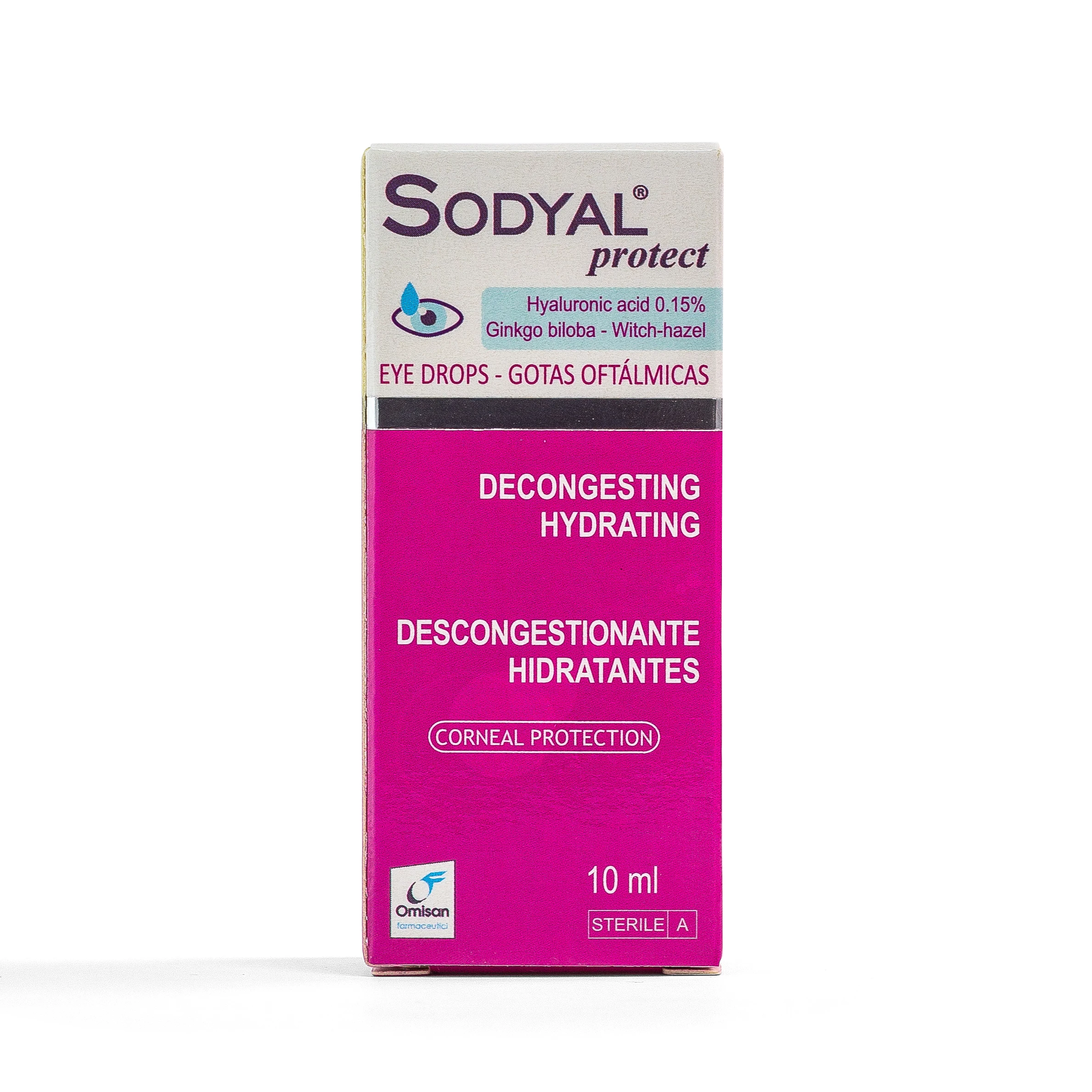 Sodyal Protect Eye Drops With 0.15 Hyaluronic Acid Fluid Extract Of