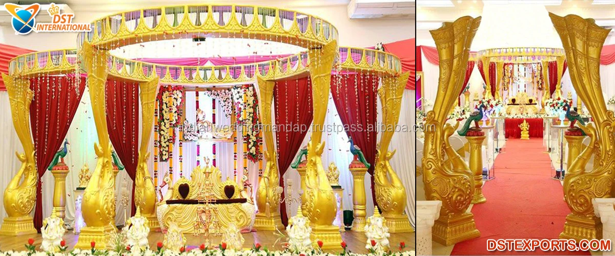 Srilankan Golden Peacock Mandap For Wedding Decorative South Wedding Peacock Pillar Mandap Most Stunning Wedding Peacock Mandap Buy Mandap Indian Wedding Mandaps Fiber Wedding Mandap Decoration Product On Alibaba Com