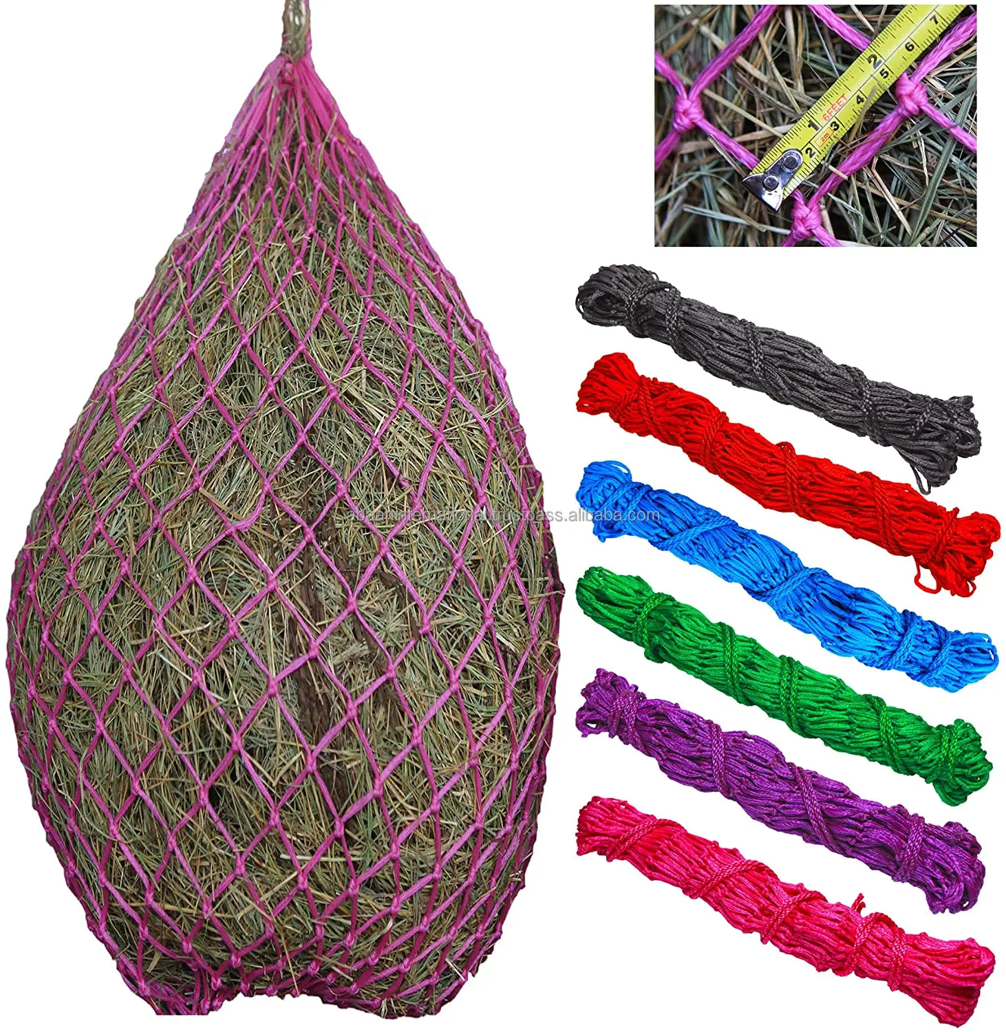 Ultra Slow Feeder Horse Nylon Hay Net Best Horse Hay Net Strong And