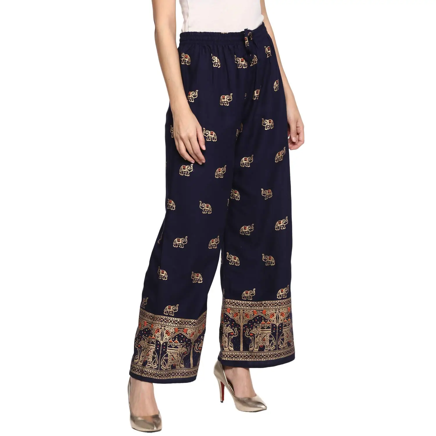 rayon printed palazzo pants