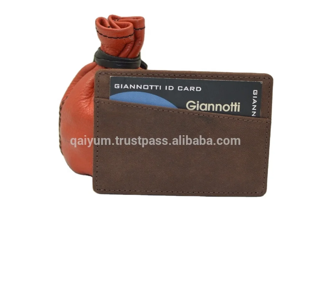 Credit Card Holder Rfid Blocking Slim Wallet Genuine Leather Vintage Crazy Horse Rfid Card