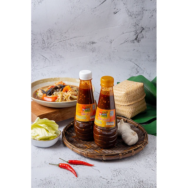 Thai Green Papaya Salad Fermented Fish Sauce Spicy Sauce Som Tam Sause Som Tam Poo Pla Ra Thai